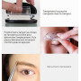 GL-Turelifes Kit de poudre pour tampon à sourcils, parfait pour les sourcils avec tampon d'énergie naturelle, outil de maquillag