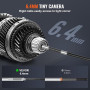 VEVOR Endoscope Articulé Bidirectionnel 180° 6,4 mm Caméra Endoscopique | Pour Inspection Automobile Vidange Canalisation Plombe