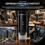 HOVCEH Machine à Espresso Portable 3 en 1, Cafetiere Portable Rechargeable USB, Machine Expresso Portable 3 en 1, Cafetière Port