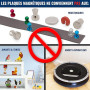 Film Magnétique Autocollant Reorda - Lot de 5 Feuilles Adhésives avec Puissantes - Plaques Découpables pour Réfrigérateur, Table