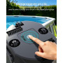 BRINBO S2 Robot Piscine,Double Filtration,Aspirateur Piscine sans Fil | 90 Min d'Autonomie, Nettoyeur de Piscine Compact,Station