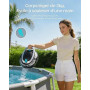 BRINBO S2 Robot Piscine,Double Filtration,Aspirateur Piscine sans Fil | 90 Min d'Autonomie, Nettoyeur de Piscine Compact,Station