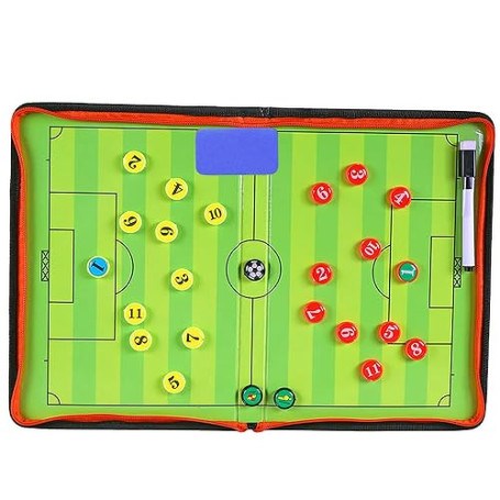 Tableau Football Tactique Entraîneur Board, Magnétique Pliable Professional Tableau Tactique pour Entraîneur Board Conseil D'ent