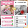 SHALL Ciseaux électriques sans fil 4 V，Ciseaux Couture Tissu, éclairage LED et lame de rechange – Cutter rotatif rechargeable po