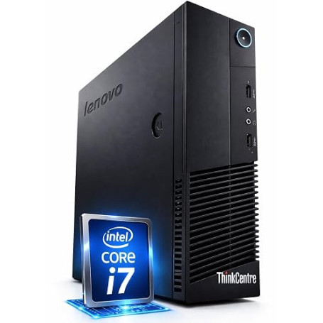 Lenovo ThinkCentre M93 Intel i7 4770T, 8 Threads, 3,70 GHz - PC Professionnel bureautique multimédia avec 3 Ans de Garantie! - 3
