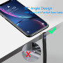 QIANRENON 240 W - Fiche USB 4.0 C vers fiche C coudée à 90° - PD - Charge rapide - 40 Gbps - Type C - Câble de données plat et f