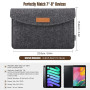MoKo 7-8 Pouces Sacoche pour Tablette | Housse de transport pour tablette compatible avec iPad Mini (6e génération) 8,3", Galaxy
