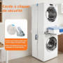 Kit de Superposition Universel pour Lave-linge et Sèche-linge 60 cm | Design Invisible Cadre en Acier Robuste de Sans Assemblage