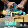 Ecarke Rabot électrique Sans Fil 750W Compatible avec Batteries Makita 18V, Moteur Brushless, 15000 tr/min, Largeur 82mm, Profon