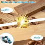 Raboteuse sans fil compatible avec batterie Makita 18 V, 15 000 tr/min, rabot électrique sans balais avec 82 mm de largeur, prof