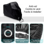 LIHAO Bache Moto Exterieur Etanche Housse Scooter 190T-245x105x125cm | Moto Couverture Contre Pluie/UV,/Neige/Poussière,/Impermé