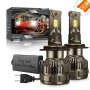 Kairiyard Ampoule H7 LED, 120W 30000LM 6000K Blanc Froid 200% Luminosité Super Lumineux Angle de Faisceau réglable à 360 degrés