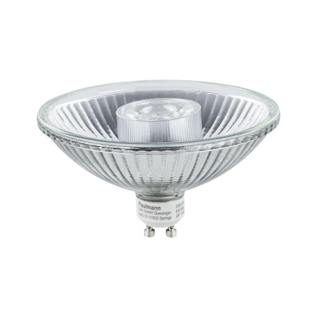 Paulmann 28901 Ampoule LED à réflecteur QPAR111 6,5 W, dimmable, blanc chaud, argent, ampoule, système d'éclairage 2700 K, culot