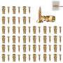 30 Jeux de Vis D'expansion Réparation Charnières Placard 6x14mm, en Acier au Carbone avec Chevilles pour la Réparation des Trous