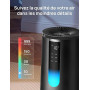 DREO Purificateur d'air 338S pour chambre, CADR 196 m³/h, Filtre HEPA 3-en-1, 4 modes, 4 vitesses, 18 dB, Affichage AQI, Capteur