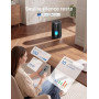 DREO Purificateur d'air 338S pour chambre, CADR 196 m³/h, Filtre HEPA 3-en-1, 4 modes, 4 vitesses, 18 dB, Affichage AQI, Capteur