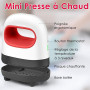Gaethra Mini Presse à Chaud, 3 Modes Machine Impression Textile, Portable Machine Flocage Pour VêTements, T-Shirts, Chaussures,