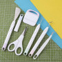 ImnBest Outils de désherbage en Vinyle, Accessoires pour Traceur en Acier Inoxydable, avec 1 Sac de Rangement, pour Le Bricolage