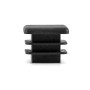 QWORK® 20 PCS 2 x 2 cm Embout de Bouchon en Plastique Noir carré pour Tube de Tuyau, Jambe de Chaise