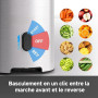 AMZCHEF Extracteur de Jus Juicer 120mm Grande Bouche, Presse Agrume Électrique Anti-Blocage 60Tr/Min, Jus Fruits et Légumes Haut