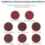 Disque de Ponçage 100pcs Disques Abrasifs 40/60/80/120/180/240/320/400/ Grain Taille de 125mm Idéal pour Poncer/Polir/Dérouiller