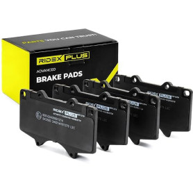 RIDEX PLUS 402B0377P Set d'essieu Plaquettes de frein Avant Compatible avec TOYOTA LAND CRUISER KDJ12, GRJ12
