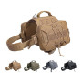 EXCELLENT ELITE SPANKER Nylon Chien Sac à Dos avec 2 Poches latérales | Réglable Tactique Sac à dos pour chien Hound Harnais ave