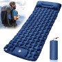 ZAOUEL Matelas Gonflable Ultra-Léger avec Pompe à Pied, Tapis de Couchage Résistant à l'Eau pour Camping, Voyage, Plage, Tente