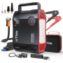 UTRAI 27000mAh Booster Batterie Voiture Puissant 9000A, Demarreur Portatif avec Gonfleur Pneus, 1600 Lumens LED, Sortie CC 160W,
