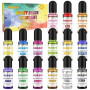 Colorant Resine Epoxy - 15 Couleurs Pigment Resine Epoxy Liquides Transparents, Colorant Resine à Haute Concentré pour Resine Le