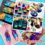 Colorant Resine Epoxy - 15 Couleurs Pigment Resine Epoxy Liquides Transparents, Colorant Resine à Haute Concentré pour Resine Le