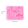 Nifocc Lot de 2 moules en silicone avec trous en forme de tortue de mer - Pour bricolage de bijoux et d'artisanat