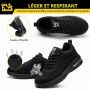 Baofular Chaussures de Sécurité Hommes Femmes Légère Basket Securite Confortable Antidérapante Chaussures de Travail Respirantes