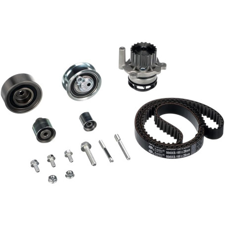 GATES Kit PowerGrip + Pompe À Eau KP25649XS-1 | Compatible avec: AUDI A1, A1 Sportback, A3, A3 Cabriolet, A3 Sportback, A4 Allro