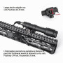 QIRUIMY M600C Lampe de poche LED Torche tactique 600 Lumens,Lumière Scout légère pour mlok Keymod 20mm Picatinny Rail System (No