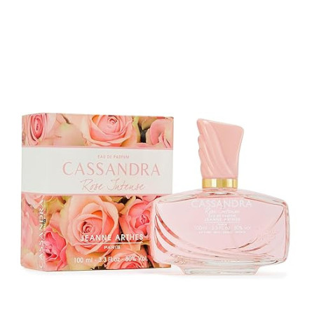 JEANNE ARTHES Cassandra Rose Intense Parfum Femme Floral & Musc 100 ml | Eau de Parfum - Flacon Vaporisateur 100 ml - Fabriqué e