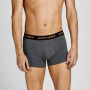 JACK & JONES Ensemble de 5 Boxers Trunks pour Homme en Jersey Stretch - Lot de sous-vêtements Basiques