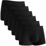 QINCAO Boxers Homme Lot de 6, Coton sans Logo, Confort Bien ajusté | Confortable en Coton de Haute Qualité, Épouse les Formes, S