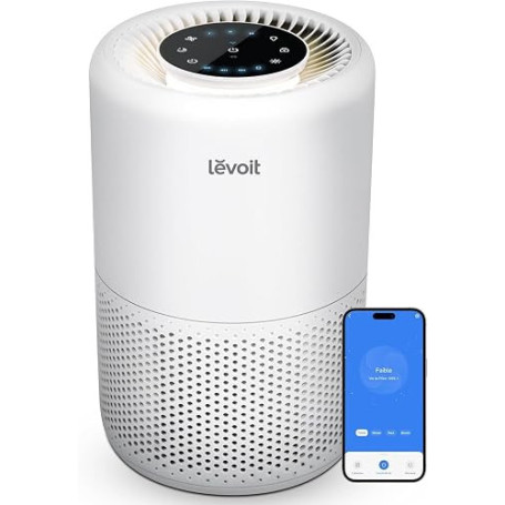 Levoit Purificateur d'Air Chambre HEPA Élimine 99,97% Compatible avec APP