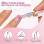 Repousse-cuticules et stylo à huile en céramique 2 en 1 2 paquets | Stylo à huile pour enlever les cuticules des ongles secs et