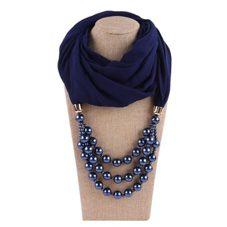 Collier pour femme - 180 x 48 cm - Foulards - Protection solaire - En mousseline de soie - Pendentif hijab - Style national - Éc