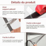 AFXEE Bande Magnétique Autocollante, 2M Bande Magnétique Autocollante Forte avec Adhésive, 1.5CM x 1.5MM Bandes Souple Aimantée