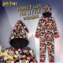 Harry Potter Combinaison Pyjama Enfant - Surpyjama Garcon ou Fille en Polaire - Onesie 7-14 Ans - Gryffondor