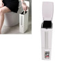 Poubelle de Salle de Bain Fine avec Brosse, Couvercle Escamotable, Poubelle 3 en 1, 1,3 Gallon pour Petit Espace, Seau Intérieur