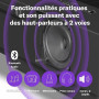 Yamaha P-225 Piano numérique léger et portable avec clavier Graded-Hammer-Compact à 88 touches et 24 voix instrumentales, en bla