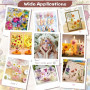 Vautvis 159 Fleurs Séchées Naturelles avec 1 Pince | Vraies Fleurs Pressées, Décoration Scrapbooking, Bougie Bricolage, Résine É