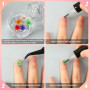 AUGSUN 420 Pcs Petites Fleurs Séchées pour l'Artisanat, Mini Fleurs Séchées Naturelles en Vrac pour DIY Nail Art, Fabrication de