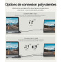 KOORUI Ecran Portable 15,6" IPS 60Hz HDMI USB Type C Haut-parleurs Intégrés | Plug-and-Play, FHD 1920x1080, Moniteur pour PC, La