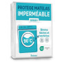 Twinzen - Protege Matelas 90x200 - Alèse imperméable - Lavable à 90° | Jupe Élastique · Certifié Oeko-Tex · Respirant & Silencie