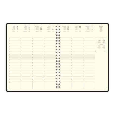 EXACOMPTA - 1 Recharge Pour Agenda Semainier Horizon 27 Spiralée - Janvier 2027 à Décembre 2027 - Format 21 x 27 cm